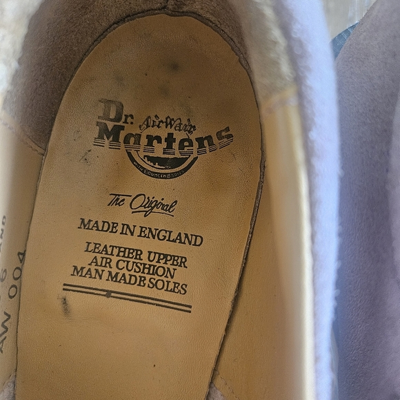 1990s Lavender Womens DR. Airwash Martens. RARE. ENGLAND size 6..U.S. SIZE 8. - Picture 5 of 8